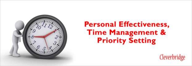 Time Management, Personal Effectives & Priority Setting Introduction This is a highly motivational program developed to equip individuals at workplace who are looking for direction on how to create a
