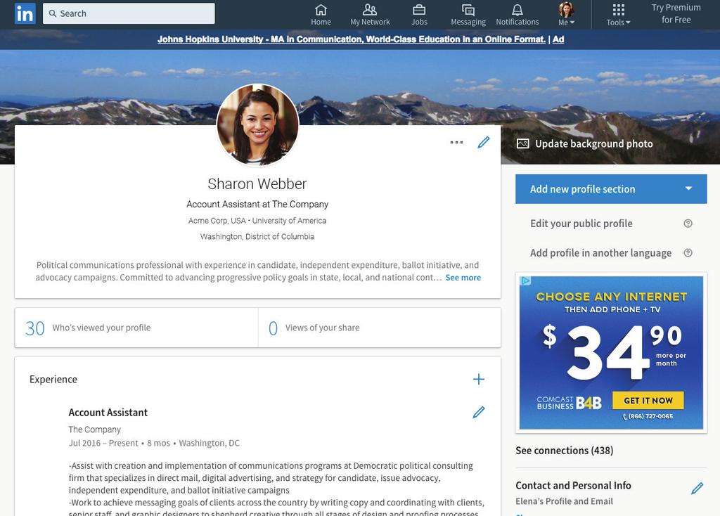 Overview LinkedIn is a social media platform designed to help professionals connect with one another.