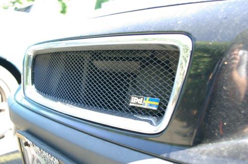 For egg crate grilles: Start by locating the emblem holder in the grill where you prefer it.