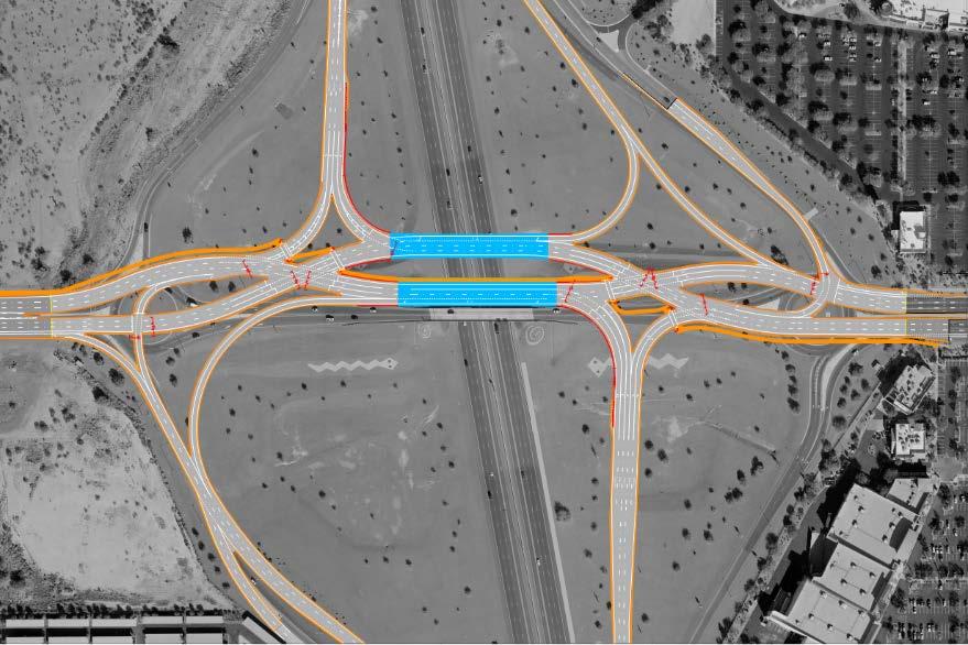 Happy Valley Road New Construction Studied several interchange configurations DDI selected based on higher level of service, no design