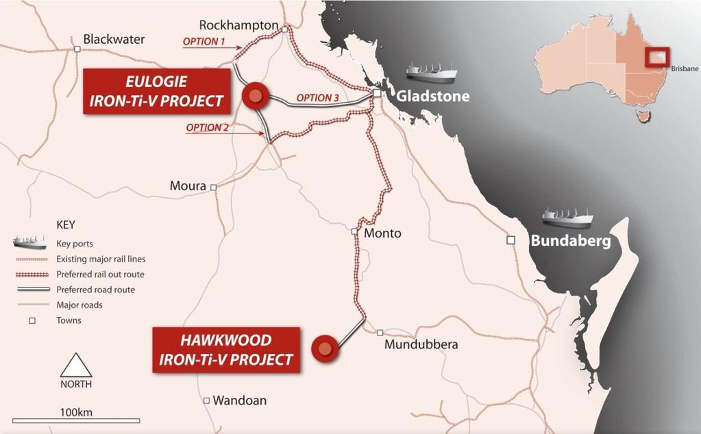 Central Queensland Iron Project A unique combination of large iron resources in an area of established