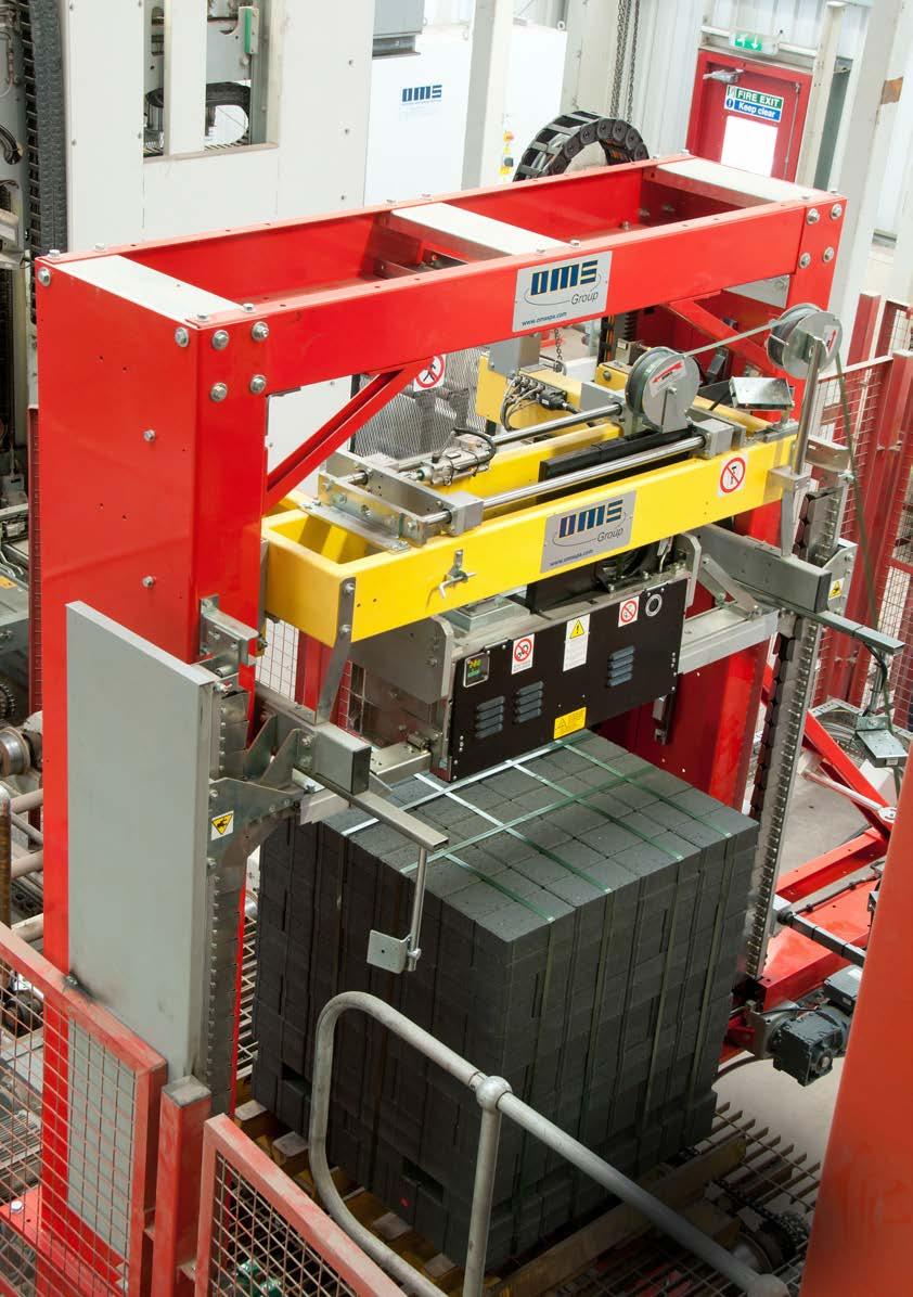 7 PALLET STRAPPING Gordian Strapping offers end-of-line packaging systems from Italian based OMS Spa.