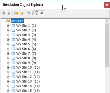 Process Simulator allows you to indirectly specify an Entity Name, an Activity name or a Resource name by using the Index Number