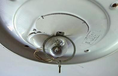 Light Fittings Light fittings, in particular oyster shell types, can contain ACMs.