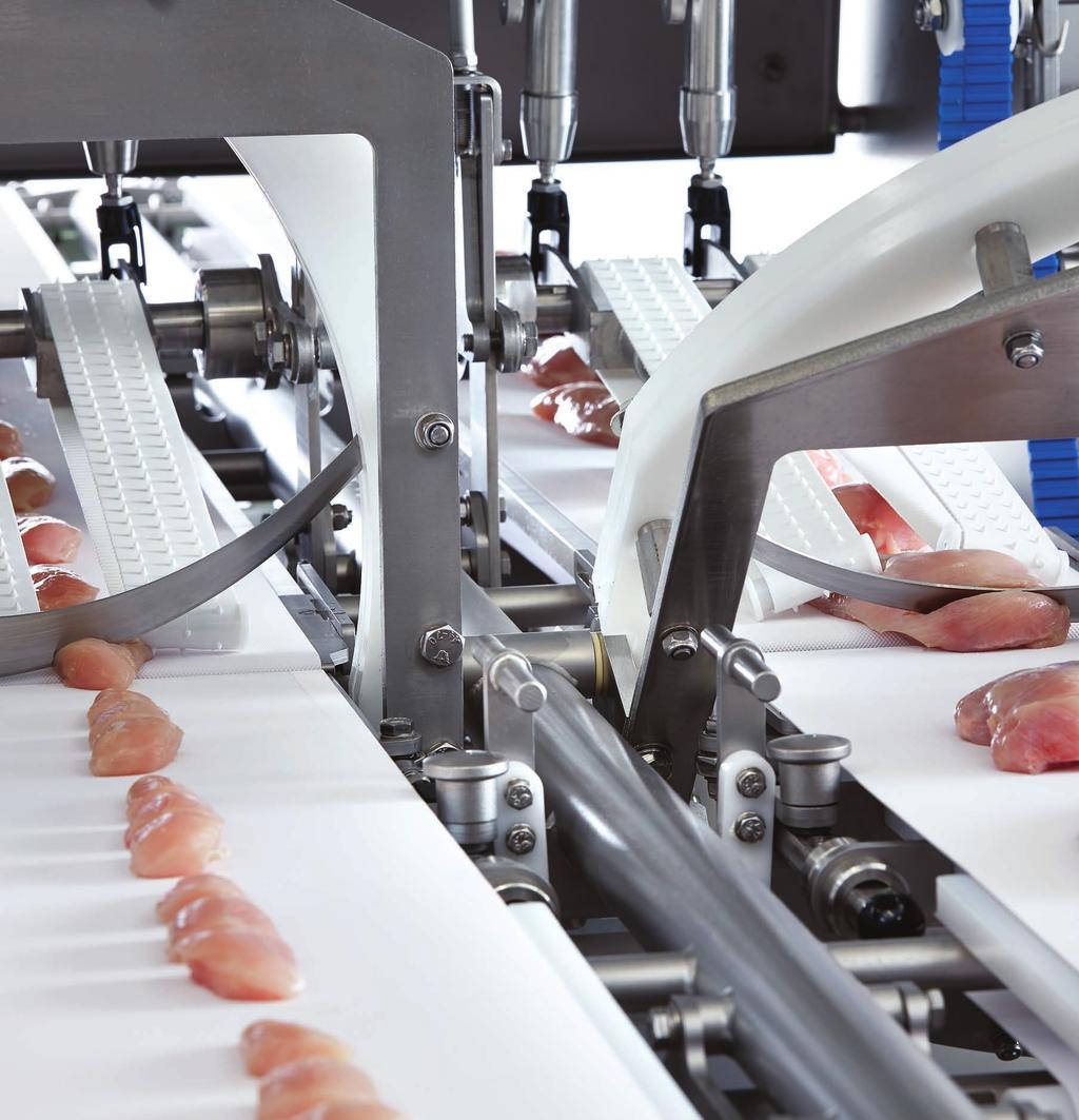 Portioning with highest precision and speed Poultry portion cutting solutions Optimized utilization of raw