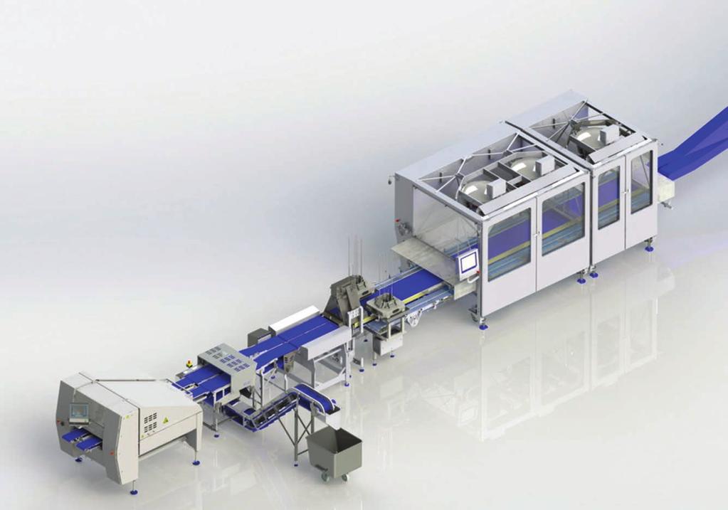 Robot with a Knife intelligent fixedweight portioning and batching Robot with a Knife is an innovative combination of two Marel