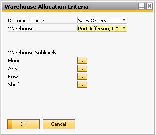 There is an option on the bottom of the tab called Allocation Criteria. This button will allow you do create allocation rules for when you release your documents.