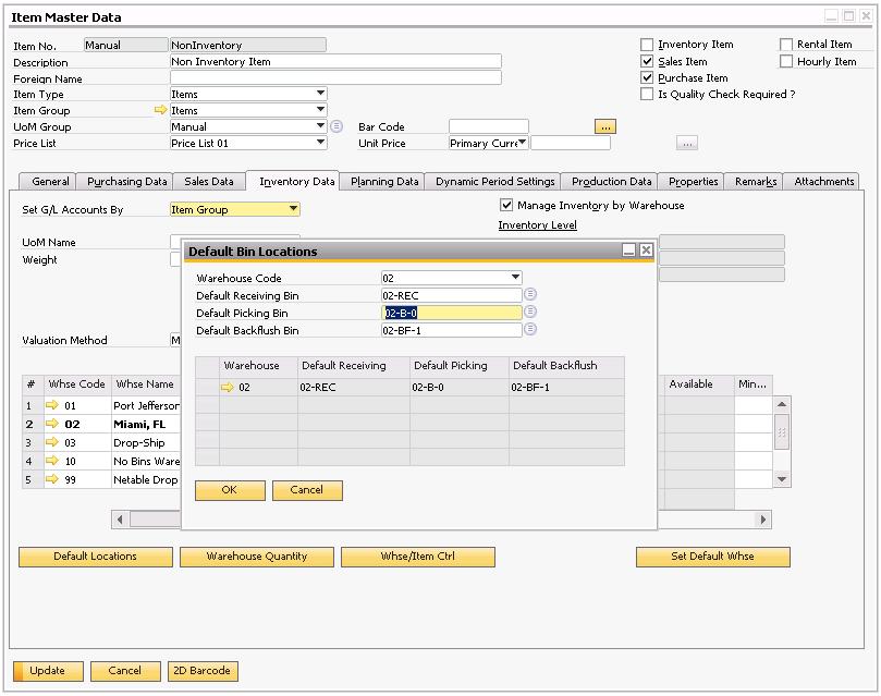 Using Non-Inventory Items SAP Business One allows you to designate items that are non-inventory items.