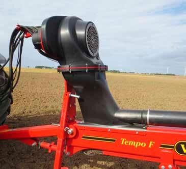 Electric drive makes work easier The seed meter with its electric drive can be calibrated with different types of seed before the start of the season.