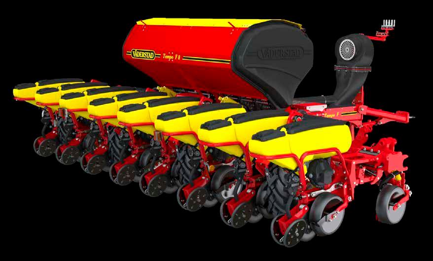 Tempo F6 F8 Tempo F is a trailed precision seed drill that is available in six-row