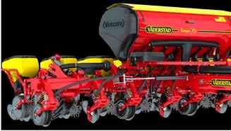 Tempo F is also available as a combi with disc fertiliser coulters as options.