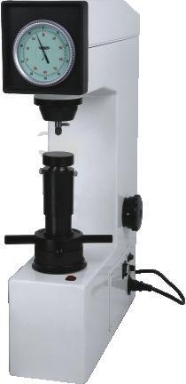 AUTOMATIC ROCKWELL HARDNESS TESTER CODE ISH-MR150* indenter Ø60mm flat anvil stage test force dial Ø150mm flat anvil start button load dwell time adjustment V-type anvil Hardness scale