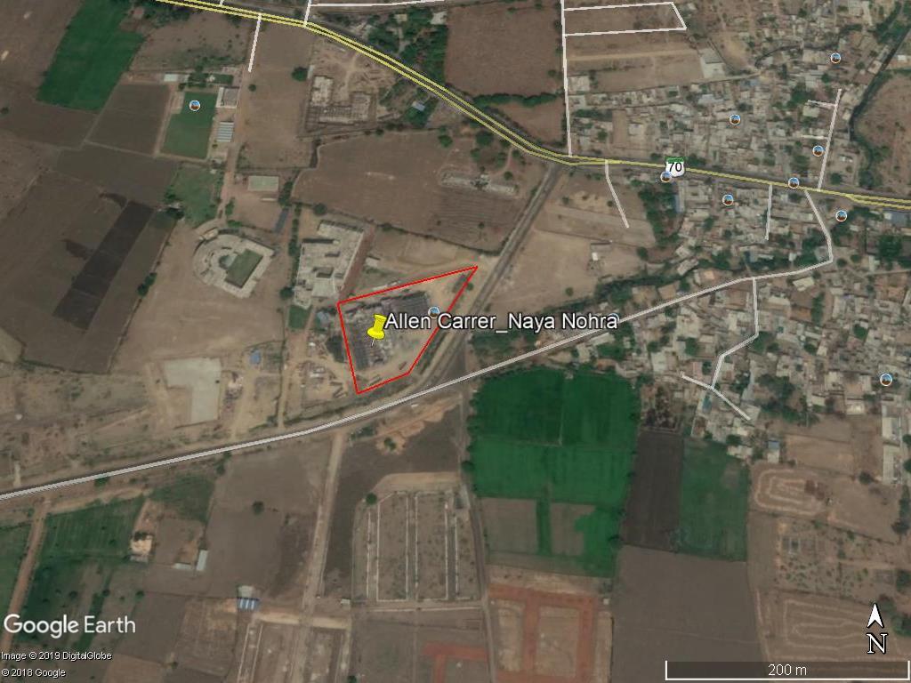 FIGURE-2 GOOGLE IMAGES OF THE PROJECT SITE 2.3 SELECTION OF THE PROPOSED PROJECT SITE This project is located at the Naya Nohra Village nearer to the Kota city.