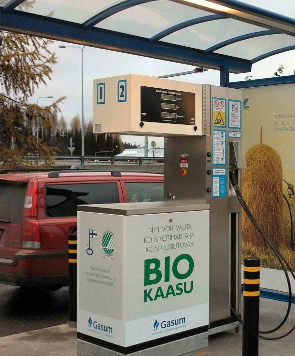 Finland: Bright future expected for a biomethane propelled NGV market Actual CNG stations and NGVs situation Restricted gas grid coverage promotes interest in biomethane Barriers: Unawareness of
