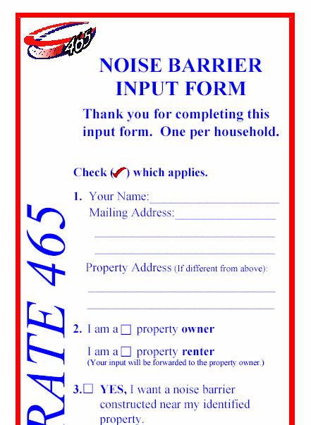 Public Involvement Initial outreach: Mass mailing to those in the project area [NEW] Notification that we re looking at noise abatement First opportunity to get yes/no