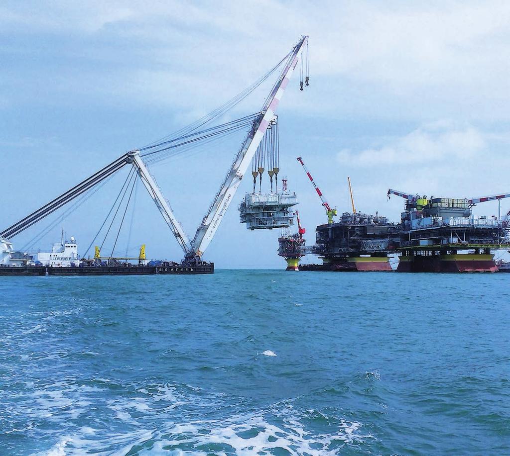 Service division Service division of Caspian Energy Group is represented by Crane Marine Contractor (CMC) specializing in heavy lifting, transportation and installation services for offshore oil and