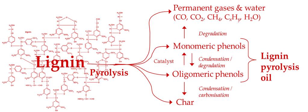 Economic margin analysis lignin pyrolysis Economic margin = Product value Feedstock costs Lignin pyrolysis products pyrolysis oil = 1200 /t (phenol) lignin char = 1000 /t (½ activated carbon)