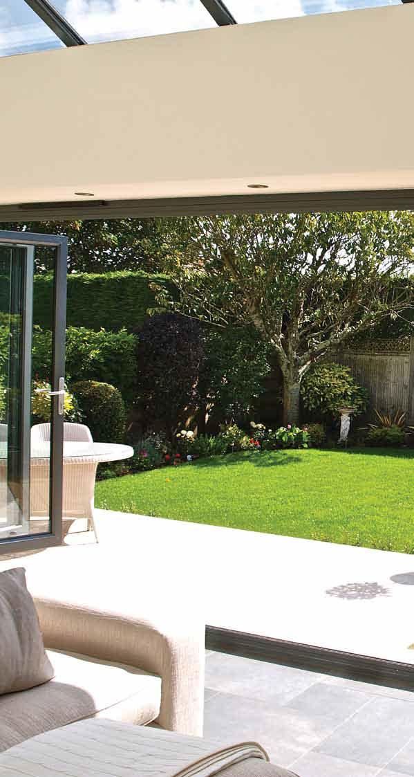 SLIDING & FOLDING DOOR SYSTEMS the trend for merging internal and external environments has seen the development of a