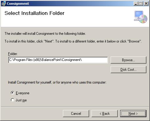 Installation 1. Run InstallConsignment_ 2014.msi and follow the prompts: Requirements: 1. DotNet Framework 4 (Full install) 2.