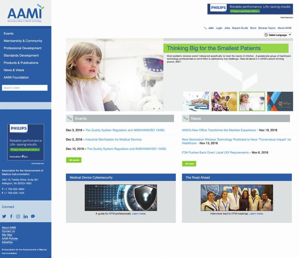 AAMI.org Make AAMI.org an essential component of your online marketing strategy. Our website is the perfect environment to: Build and strengthen awareness of your company.
