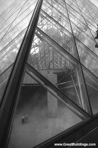 Louvre Museum Addition, Pei 1989