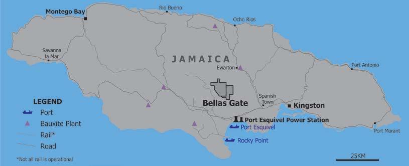 GLOBAL EXPLORATION: JAMAICA LONG MINING HISTORY Commonwealth country. Stable democracy, British Common Law. Large scale bauxite mining for 60 years. Corporate tax rate 25%.