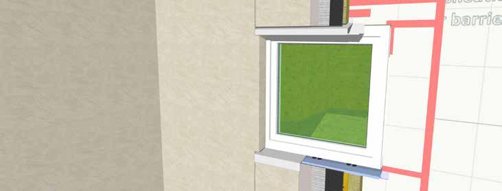 Non-Flange Mounted Window (Stucco) 6" 1 2 