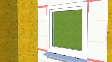 2" 5 6 5. Install self-adhered membrane at sill corners, extending up the jamb to the height of the sheathing membrane. Finish the self-adhered membrane 2 onto the face of the wall. 6. Install self-adhered subsidiary sill membrane to aid in water diversion over the ROCKWOOL COMFORTBOARD.