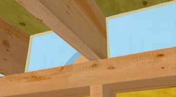 Use the strapping to support the insulation and secure in place with recommended fasteners.
