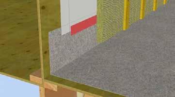 Install ROCKWOOL COMFORTBOARD insulation and strapping to
