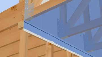sheathing membrane with staples through the poly at