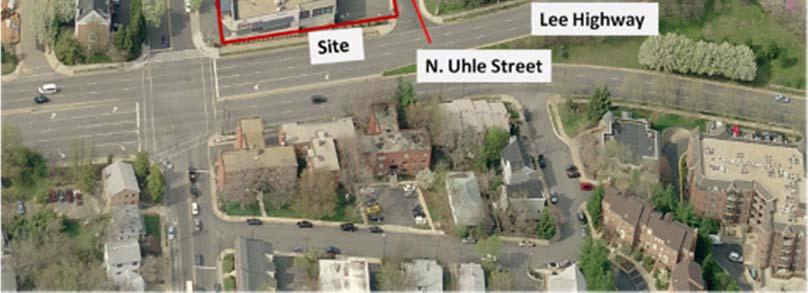 Neighborhood: The subject site is located in the North Highlands Civic Association area, and is across Lee Highway from the Lyon Village Civic Association area.