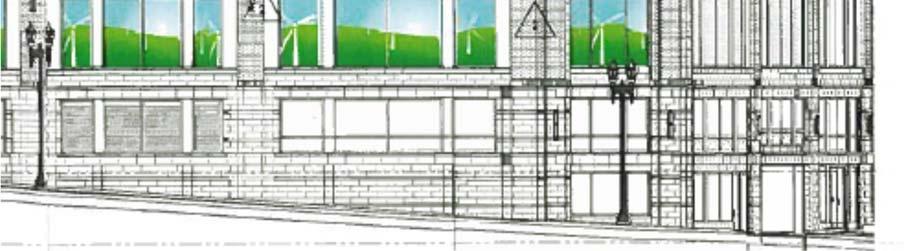 transparency requirements. 18 Figure 1. Grocery store windows at greatest height above grade. Source: Applicant drawings.