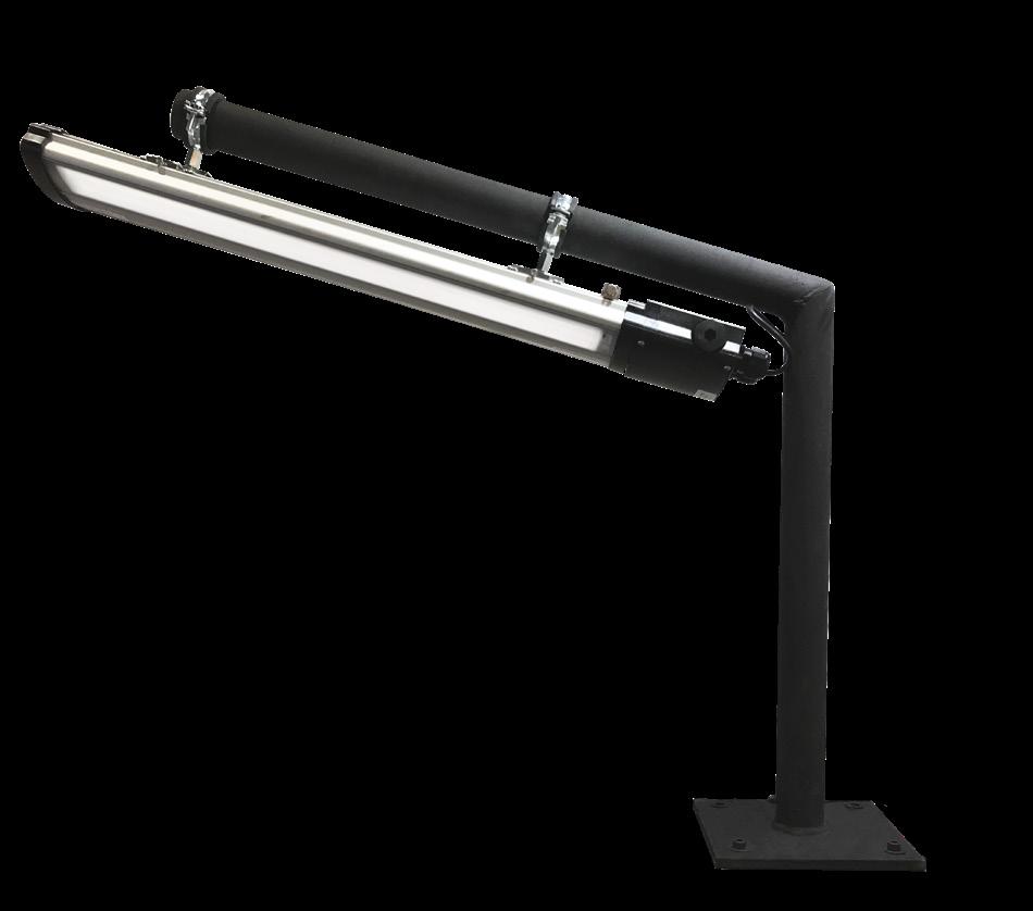 Versatile linear luminaire TX61 overall measurement with its flexible