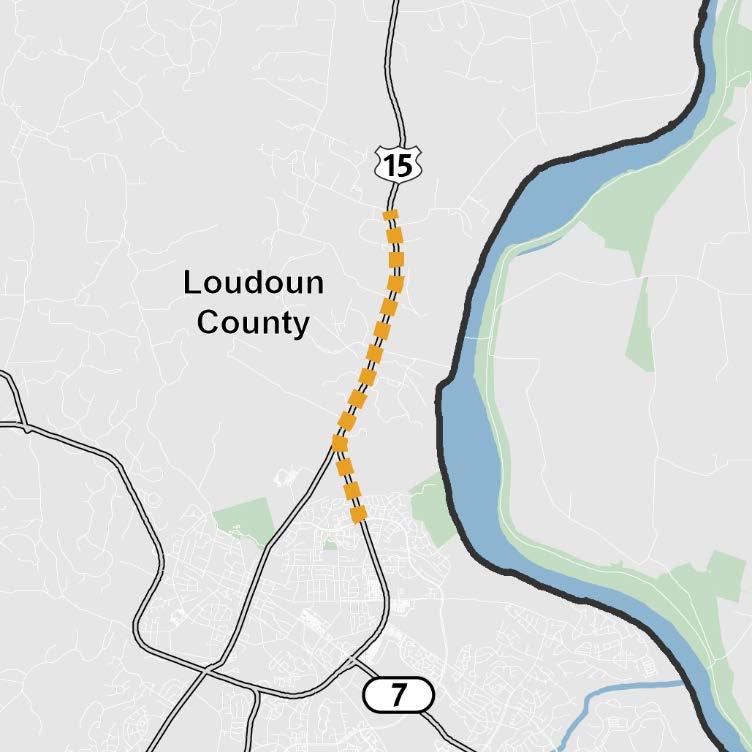 US 15 WIDENING PROPOSED MAJOR ADDITION VISUALIZE 2045 From Battlefield Parkway to VA 661 Montresor Road Basic Project Information Project Length 3.6 Miles Anticipated Completion.