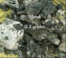 of the alloys. The details of chemical analysis of the slag sample is given in the table 3.3 Table 3.3 Chemical analysis of slag (Cr / Fe = 2.4) Radical Fe(T) CaO SiO 2 MgO Al 2O 3 TiO 2 Cr 2O 3 % 0.