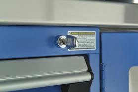 1"; Installed between two drawers; Allows for the cabinet to be divided up for more than one user; Order by specifying the width and dept. Ex.: RF91-36 24 for a 3 W x 2 D security panel.