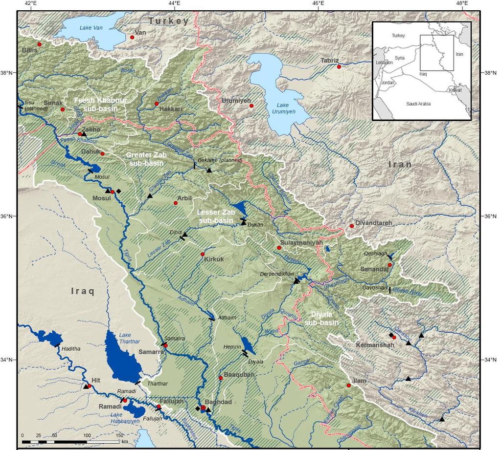 Added Value: Visualization in new maps Example: Map of shared tributaries of