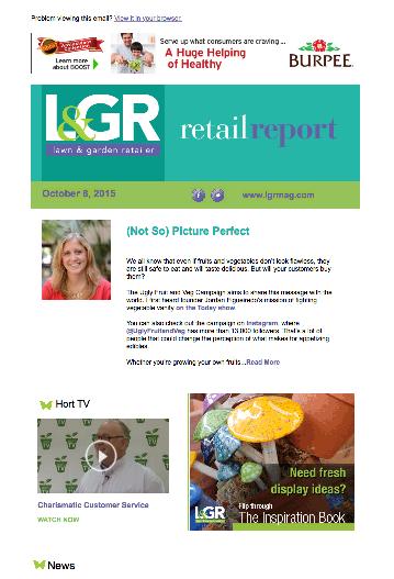EMAIL MARKETING RETAIL REPORT Reach a highly responsive audience with your sponsorship of Retail Report.