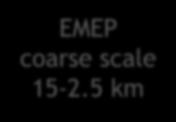 Nationwide AQ forecast map EMEP coarse scale