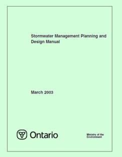 2003 MOE Stormwater Management Planning & Design Manual Objectives: Groundwater and baseflow characteristics are preserved; Water quality will be protected; Watercourse will not undergo undesirable