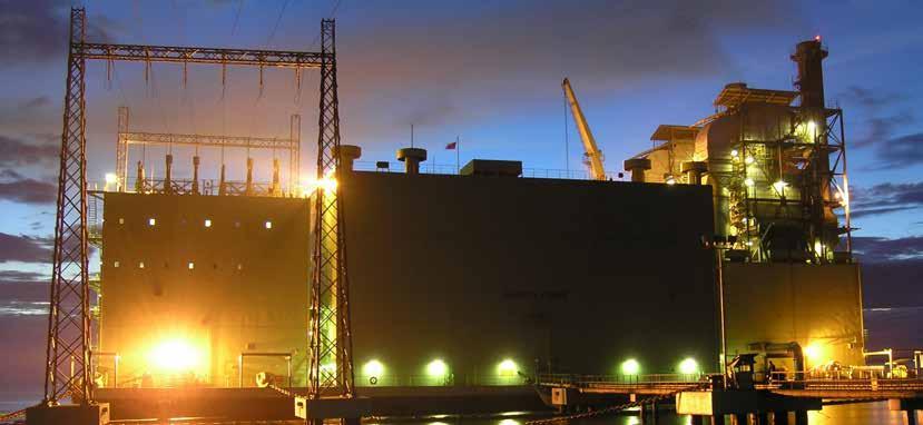 FLOATING POWER PLANTS Flexible docking, low risk Because the barge is designed and constructed to marine classification standards, it can be towed or delivered by heavy lift ship upon completion.