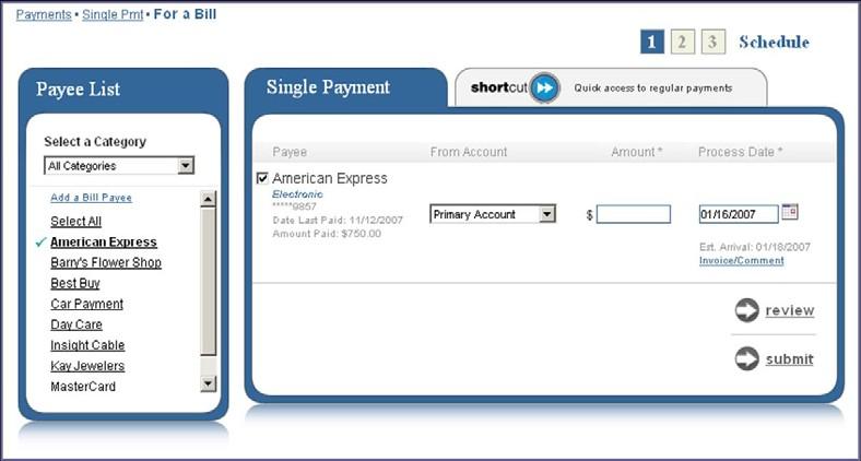 When selecting View Payees, the business user will be diverted to this screen. From this screen, the business user can decide how they would like to view their payee lists.