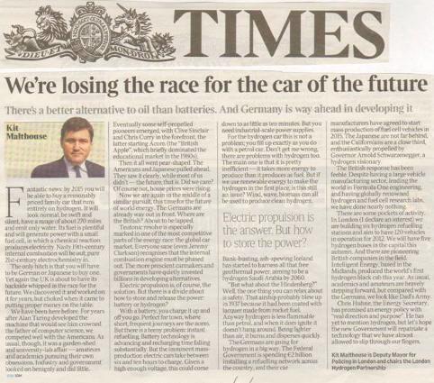 Summary We re Losing the Race for the Car of the Future There's a better alternative to oil