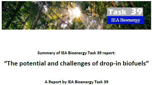 Drop-in biofuels 6 IEA Task 39 definition: Drop-biofuels are defined as liquid hydrocarbons that are functionally