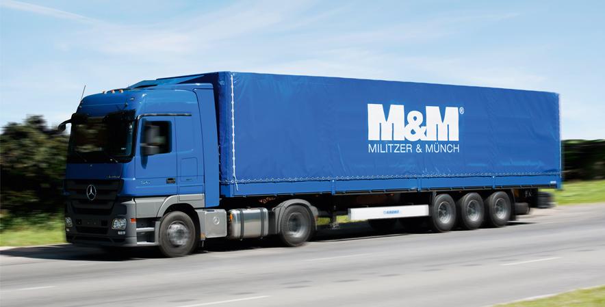 ROAD Services of M&M Distribution/Consolidation Tracking & Tracing Same Day Pickup Regular departures with fixed transit times Standard and mega trailer, large capacity equipment, refrigerated truck