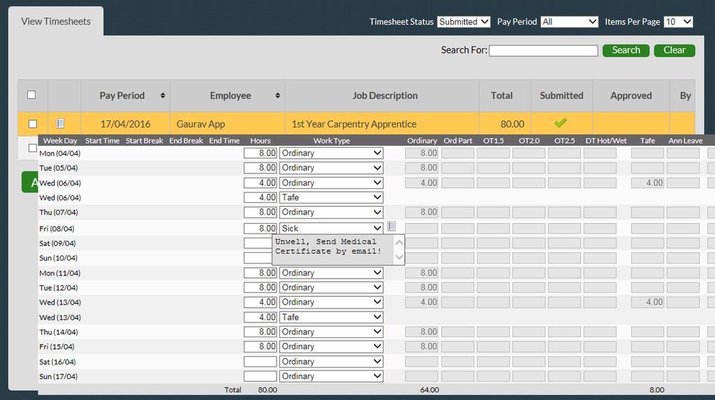 5 Multi Approve Timesheets Within the HIA Online Timesheet system there is also the option as a Client to Approve multiple timesheets at the same time.