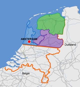 Figure 6.0 potential hinterland area Source: North-Holland Central Netherlands North Netherlands Total 532.000 TEU 315.000 TEU 398.