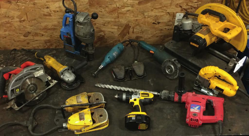 provides maintenance for a variety of small tools.
