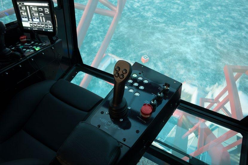 The simulators can be used individually or together to allow teams of crane operators, Banksman/Signalman, Slingers/ Hookers and offshore vessel operators to train together in a wide range of lifting